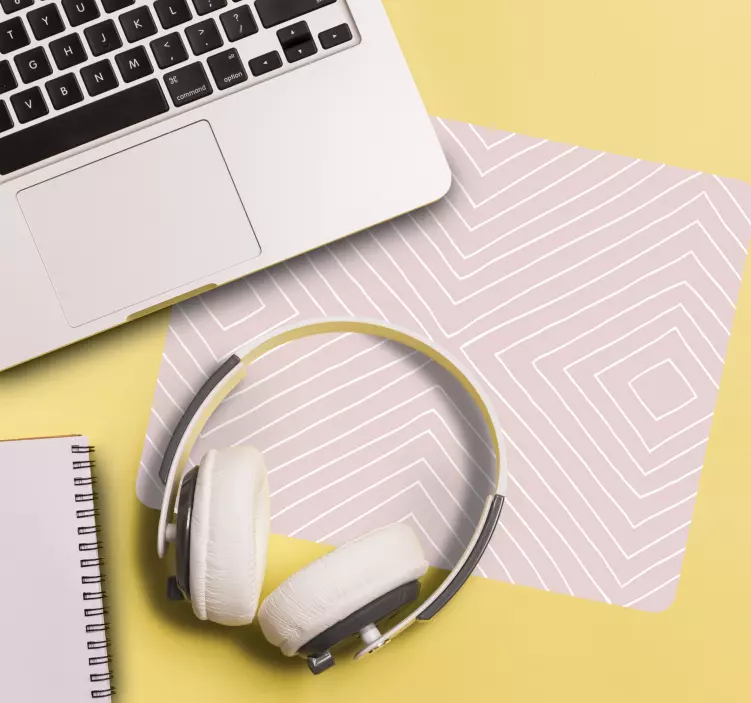 Patronen muismat geometrisch lijnpatroon - TenStickers