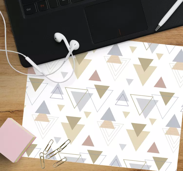 Patronen muismat geometrische driehoek configuratie - TenStickers