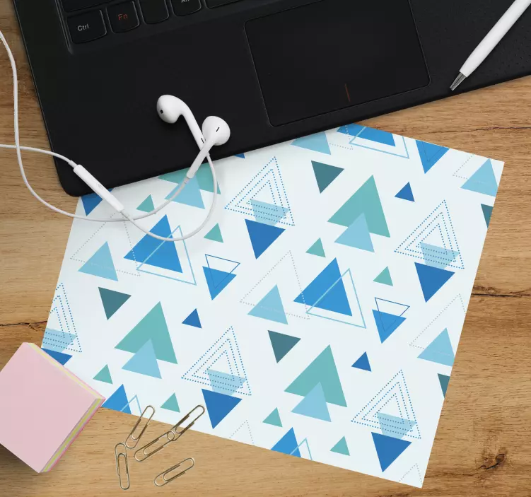 Patronen muismat geometrische driehoek indeling - TenStickers