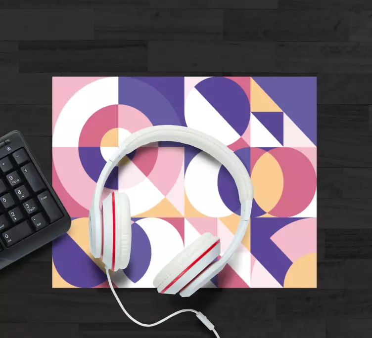 Patronen muismat geometrische kleurblokken - TenStickers