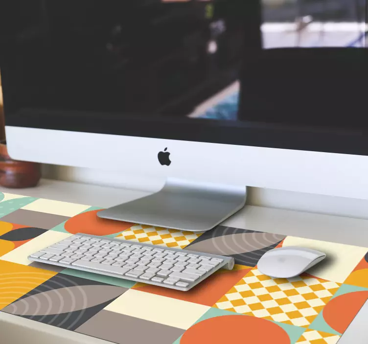 Patronen muismat geometrische kleuren segmenten - TenStickers