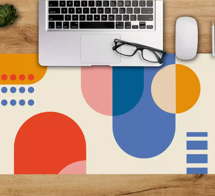 Patronen muismat geometrische kleurenmix - TenStickers