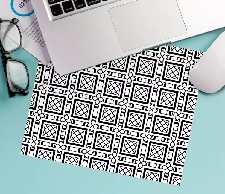 Patronen muismat geometrische vierkante motieven - TenStickers