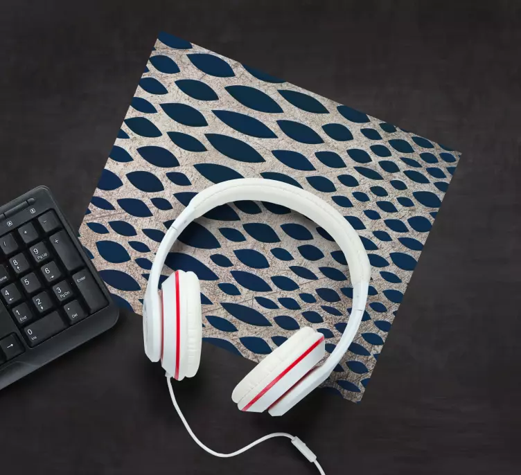 Patronen muismat gestileerde vissenschaal - TenStickers