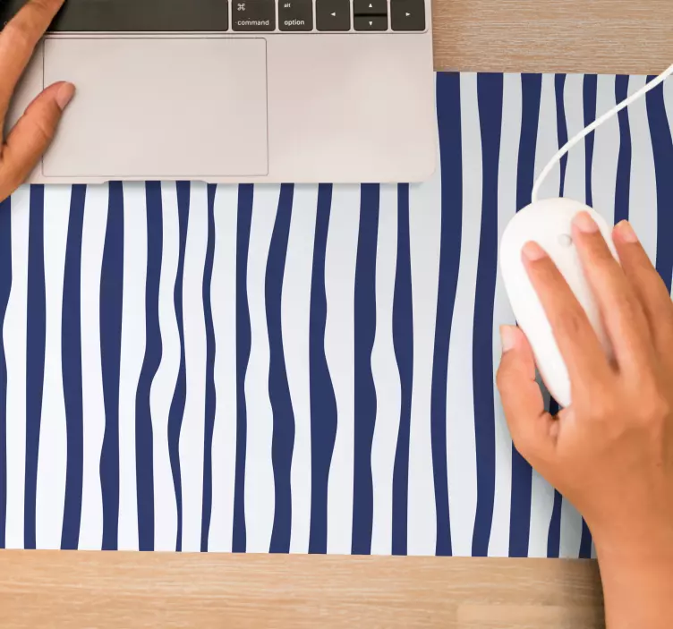 Patronen muismat golvende strepen patroon - TenStickers