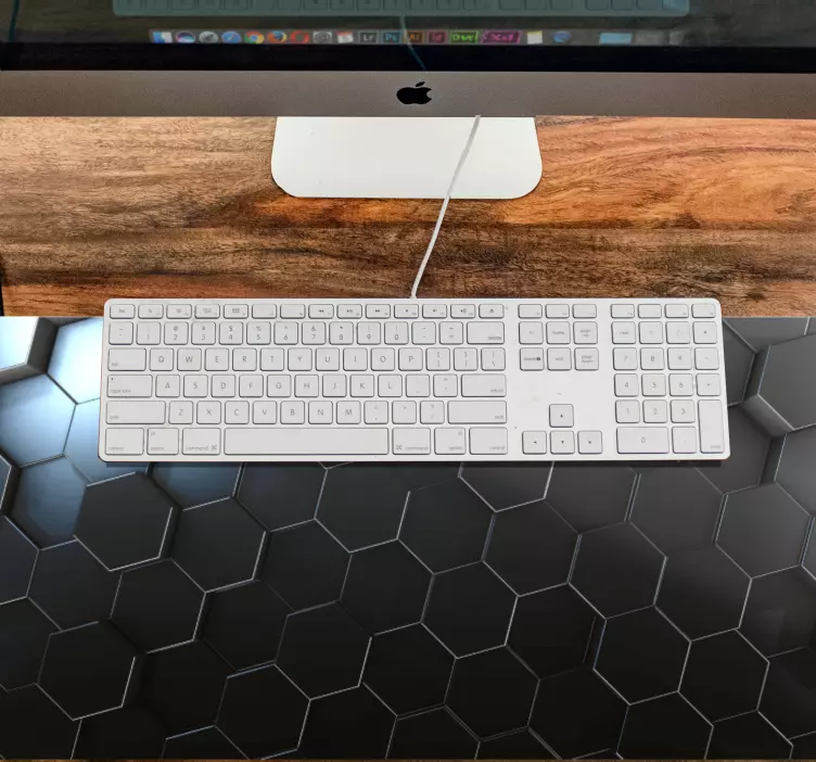 Patronen muismat hexagonaal patroon oppervlak - TenStickers