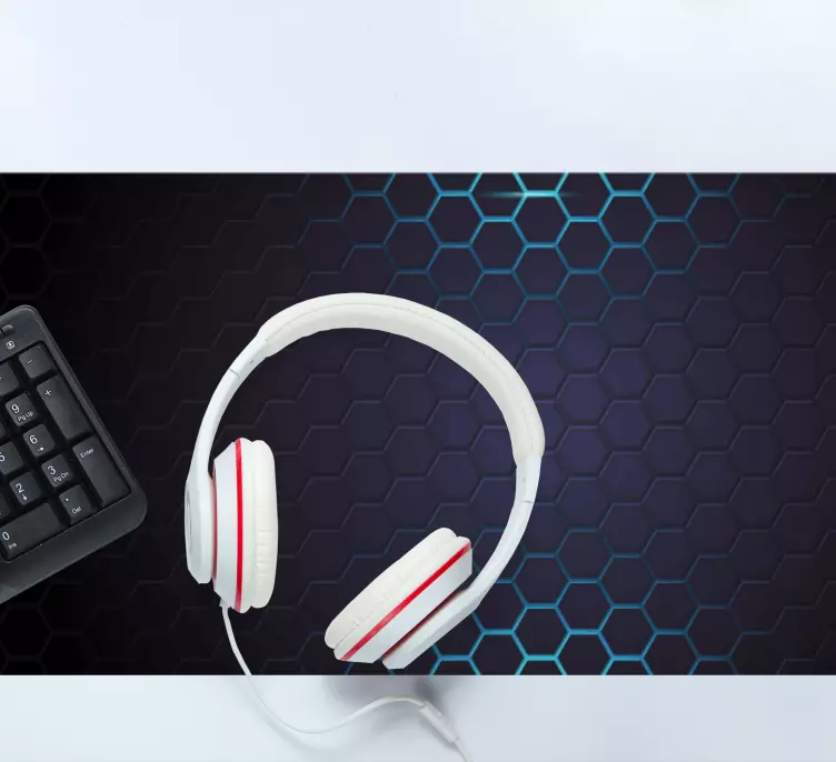 Patronen muismat hexagonale textuur oppervlakte - TenStickers