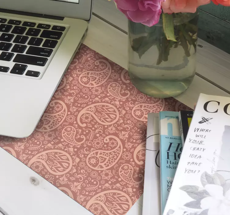 Patronen muismat ingewikkeld paisleydesign - TenStickers