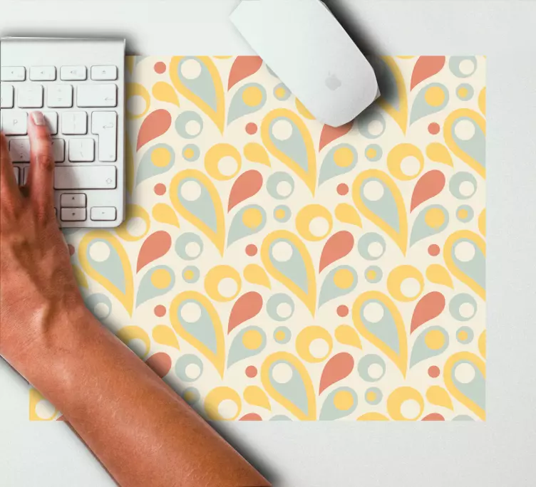 Patronen muismat kleurrijke abstracte vormen - TenStickers