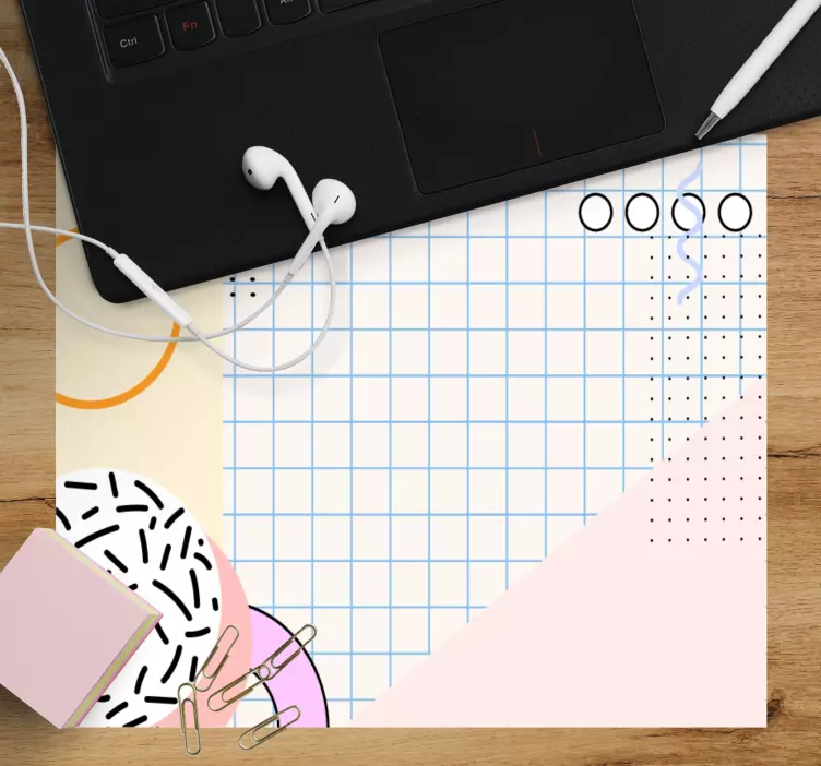 Patronen muismat kleurrijke geometrische indeling - TenStickers