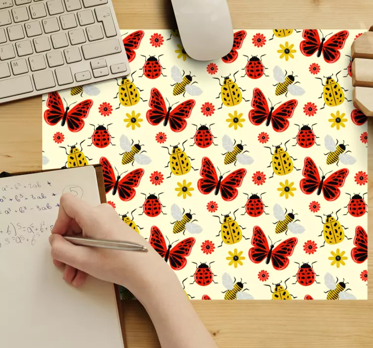 Patronen muismat kleurrijke natuur elementen - TenStickers