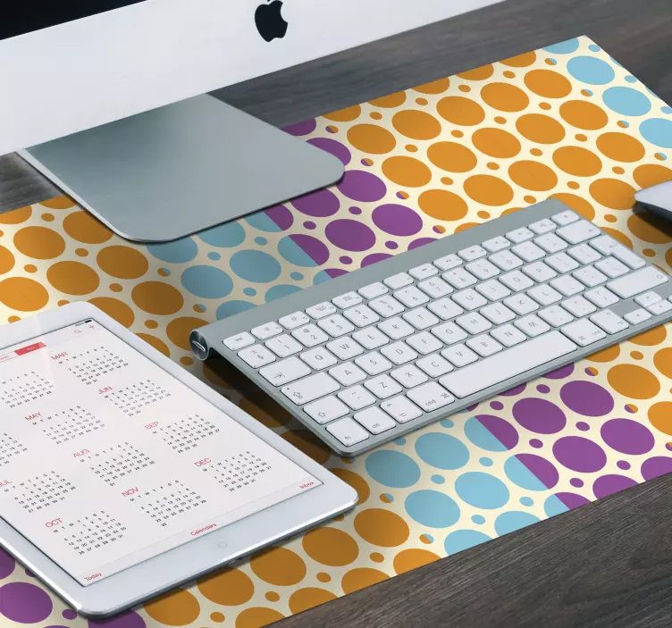 Patronen muismat kleurrijke stippenarrangement - TenStickers