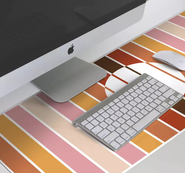 Patronen muismat kleurrijke strepen indeling - TenStickers