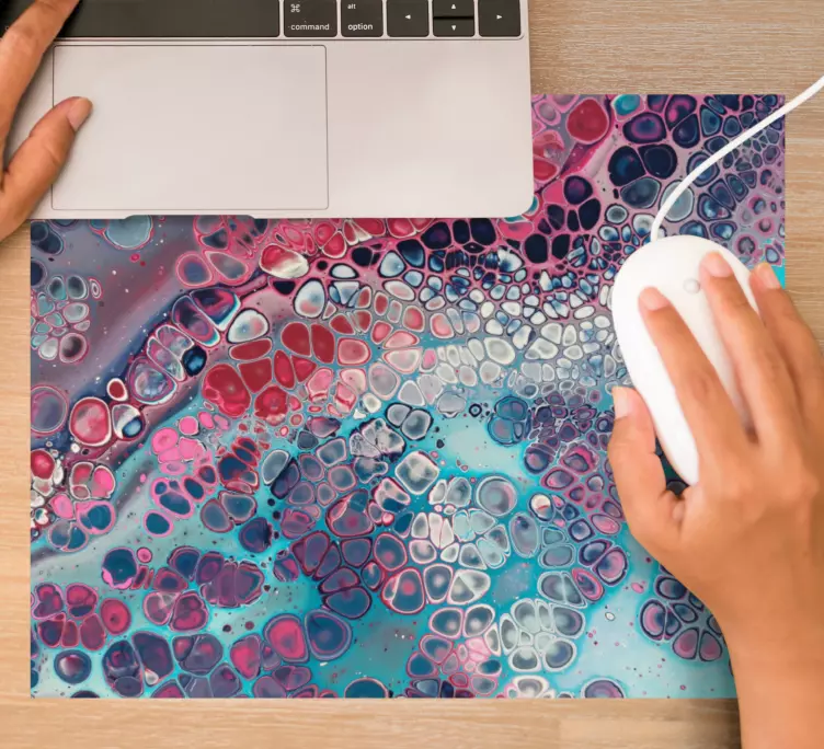 Patronen muismat kleurrijke vloeibare textuur - TenStickers