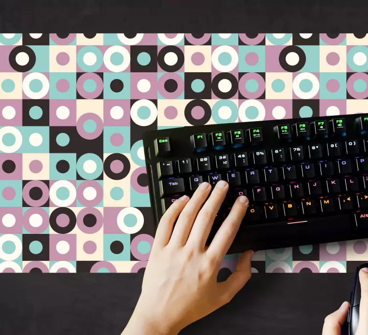 Patronen muismat kleurvolle geometrische patronen - TenStickers