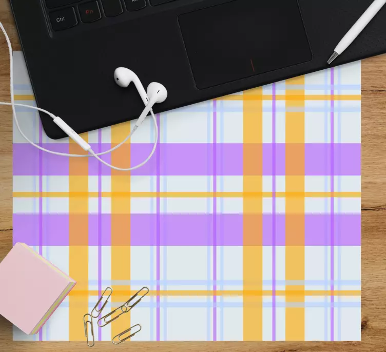 Patronen muismat levendig ruitpatroon geometrie - TenStickers