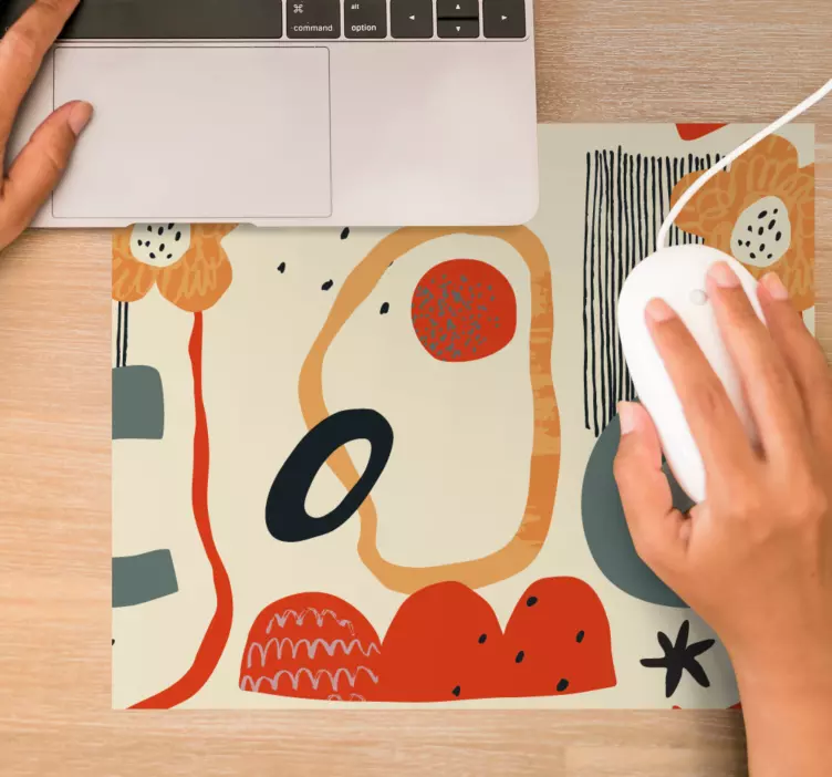 Patronen muismat levendige kleurrijke vormen - TenStickers