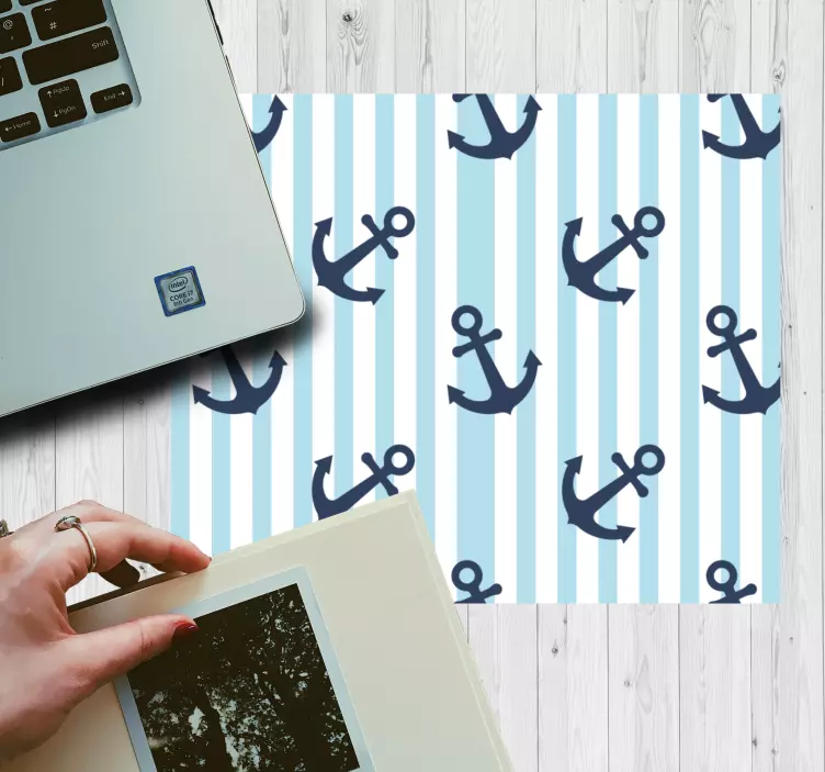Patronen muismat nautisch anker concept - TenStickers
