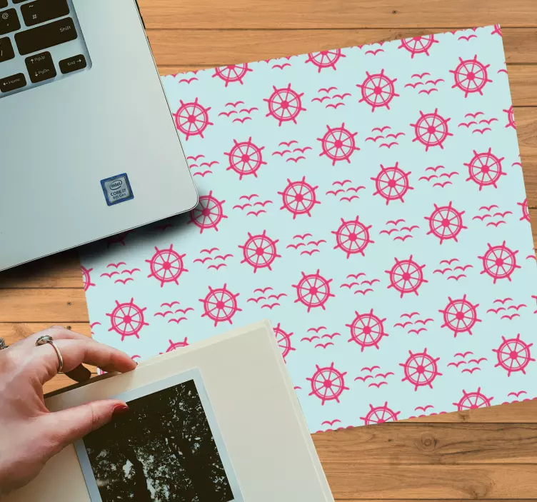 Patronen muismat nautische stuurwielen - TenStickers