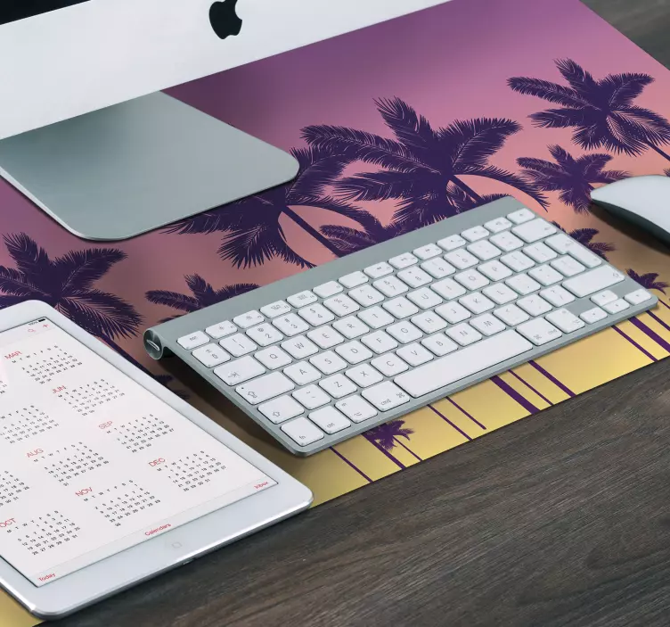 Patronen muismat palmboom silhouet - TenStickers