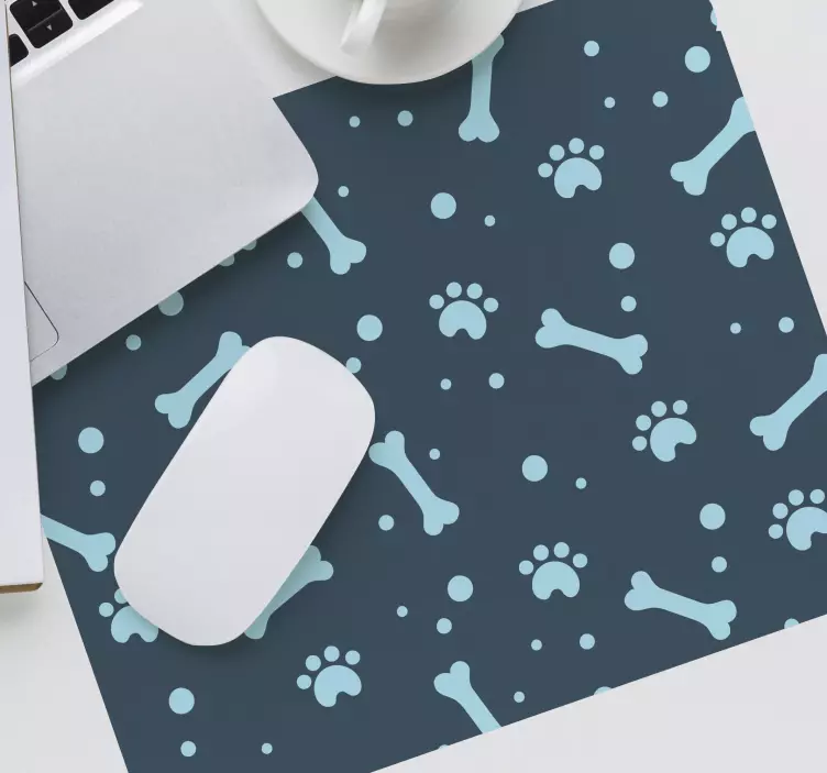 Patronen muismat pootafdruk elementen - TenStickers