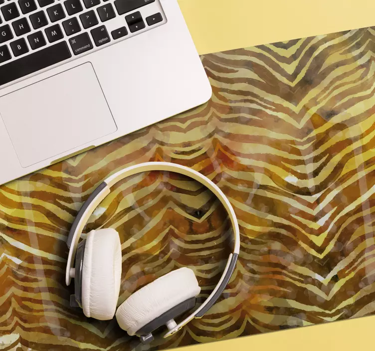 Patronen muismat vibrante tijgerstrepen - TenStickers