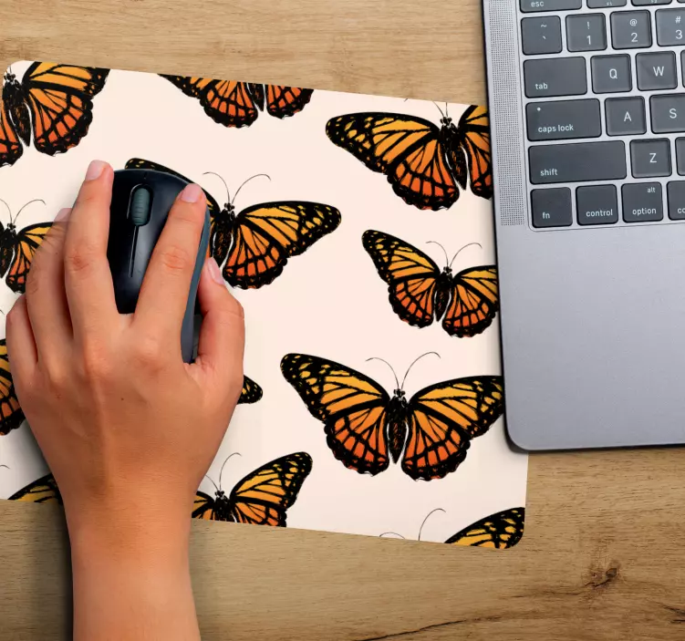 Patronen muismat vleugels van een vlinder - TenStickers