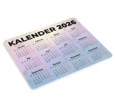 Muismat kalender 2026 - TenStickers