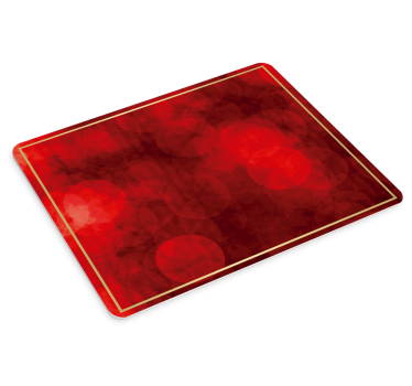 Elegante rode patronen muismat kerst - TenStickers