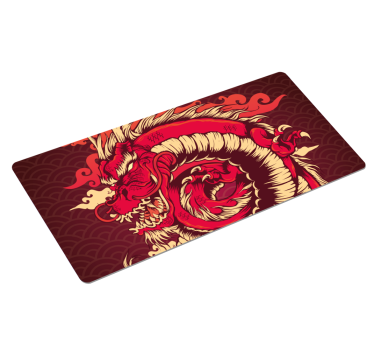 Fire dragon anime vinyl XXL muismat - TenStickers