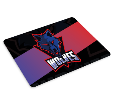 Gaming muismat wolf embleem thema - TenStickers