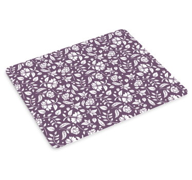 Sier vintage bloemen muismat - TenStickers