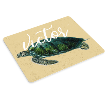 Originele muismat zeeschildpad kunst - TenStickers