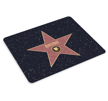 Hollywood-ster muismat met naam - TenStickers