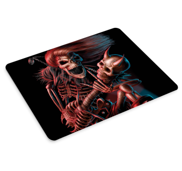 Gaming muismat skeleton rock duo - TenStickers