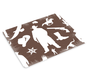 Originele muismat western silhouetten collectie - TenStickers