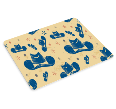 Cowboyhoedmotief patronen muismat - TenStickers