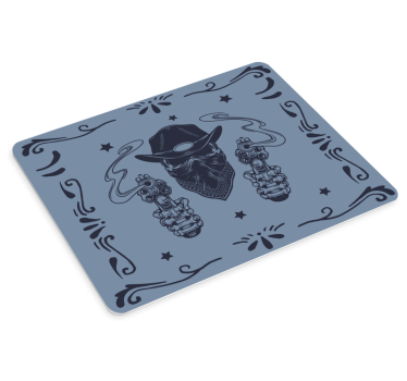 Gaming muismat cowboy schutter illustratie - TenStickers