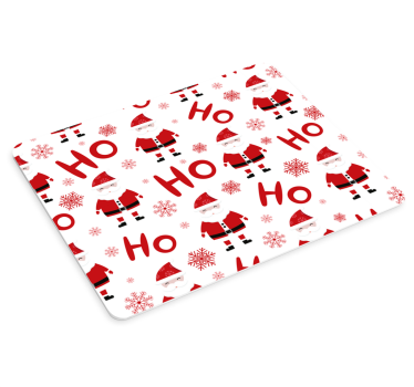 Muismat kerst met kerstman patroon - TenStickers