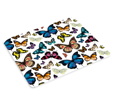 Patronen muismat kleurrijke vlinder array - TenStickers