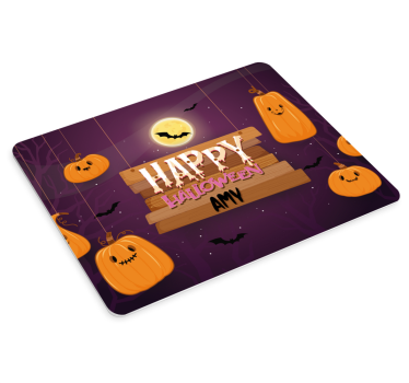 Muismat met naam Gepersonaliseerde happy halloween mousepad - TenStickers