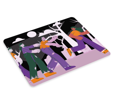 Stijlvolle groepswandeling originele muismat - TenStickers