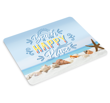 Citaat muismat strand geluk citaat - TenStickers