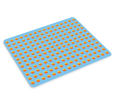Patronen muismat felgekleurde stippen - TenStickers