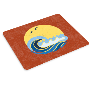Muismat jaren 70 Zon, strand en golf - TenStickers