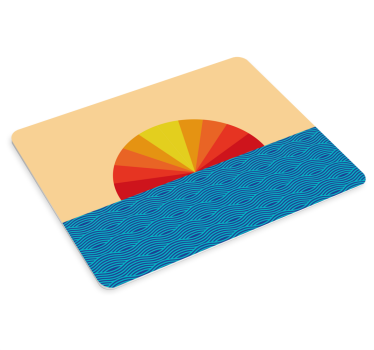Patronen muismat kleurrijk zonsopgang patroon - TenStickers