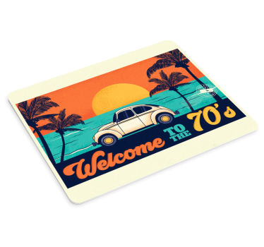 Muismat welcome to the 70's  - TenStickers