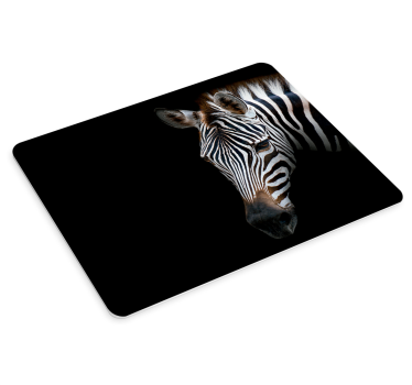 Muismat zebra Zwart en wit - TenStickers