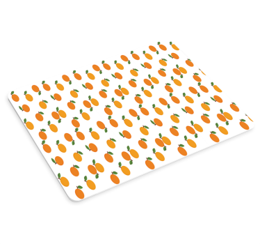Fruit sinaasappel genot patronen muismat - TenStickers