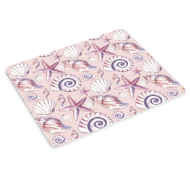 Patronen muismat schelp en sterrenvispatroon - TenStickers